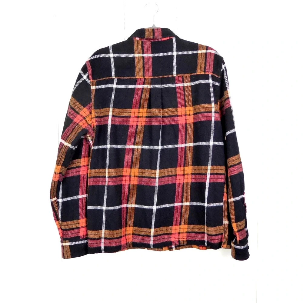 Topman‎ Shacket Mens SZ M Flannel Plaid Heavyweight Outdoors Gorpcore Casual